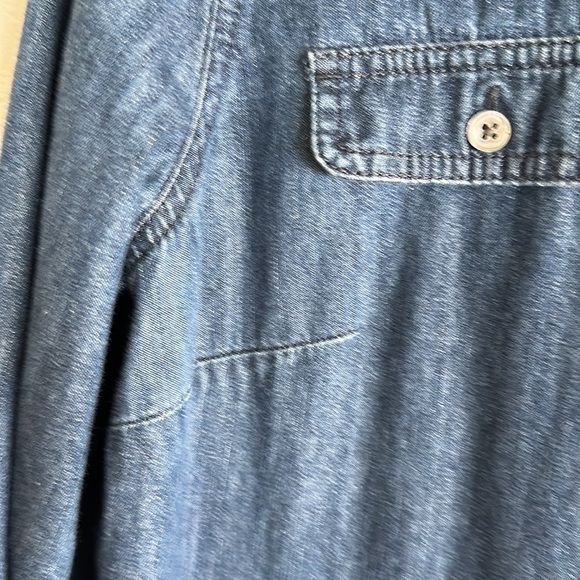 Talbots denim size 10 button down dress - Picture 5 of 7